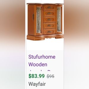 Table top jewelry storage